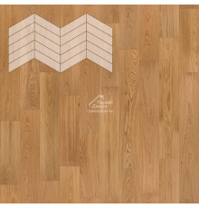 Паркет Елка Французская Lab Arte Chevron Дуб Селект Кольт лак 400/328х125х14/3/60°