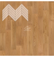 Паркет Елка Французская Lab Arte Chevron Дуб Селект Кольт лак 600/510х90х14/3/45°