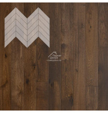 Паркет Елка Французская Lab Arte Chevron Дуб Селект Коньяк лак 600/475х125х14/3/45°