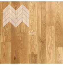 Паркет Елка Французская Lab Arte Chevron Дуб Селект лак 600/450х150х14/3/45°