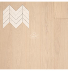 Паркет Елка Французская Lab Arte Chevron Дуб Селект Лана лак 600/450х150х14/3/45°