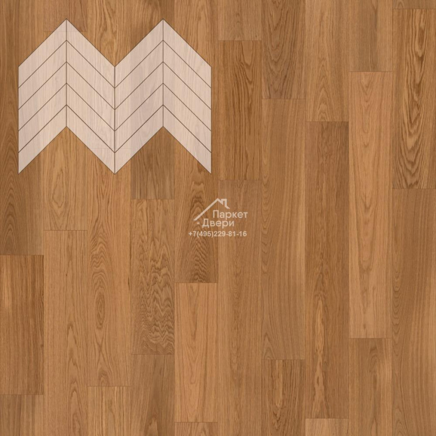 Паркет Елка Французская Lab Arte Chevron Дуб Селект Солид лак 600/490х110х14/3/45°