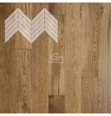Паркет Елка Французская Lab Arte Chevron Дуб Селект Тибальт лак 600/510х90х14/3/45°