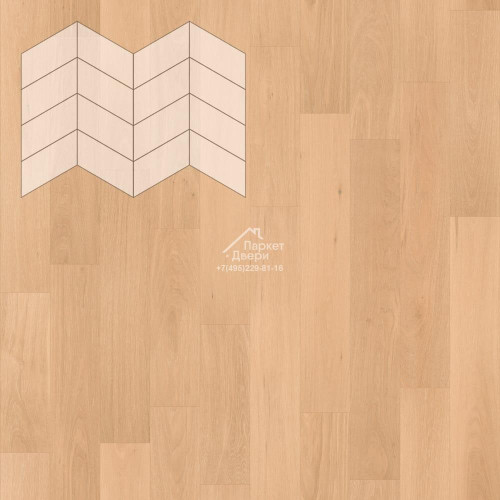 Паркет Елка Французская Lab Arte Chevron Дуб Селект Шёлк лак 400/313х150х14/3/60°