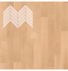 Паркет Елка Французская Lab Arte Chevron Дуб Селект Шёлк лак 600/490х110х14/3/45°