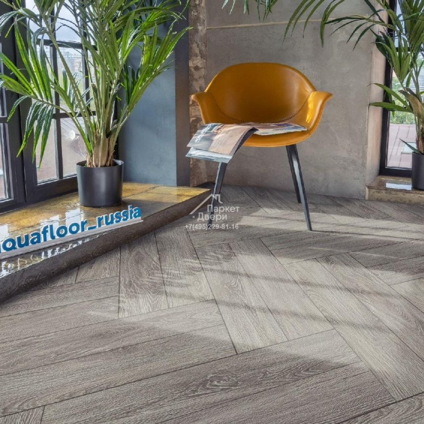 Виниловый пол Aquafloor Space Parquet Light AF4513PQL 610x122x4,5-2