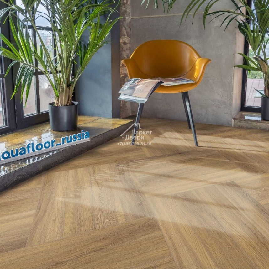 Виниловый пол Aquafloor Space Parquet Light AF4515PQL 610x122x4,5-2