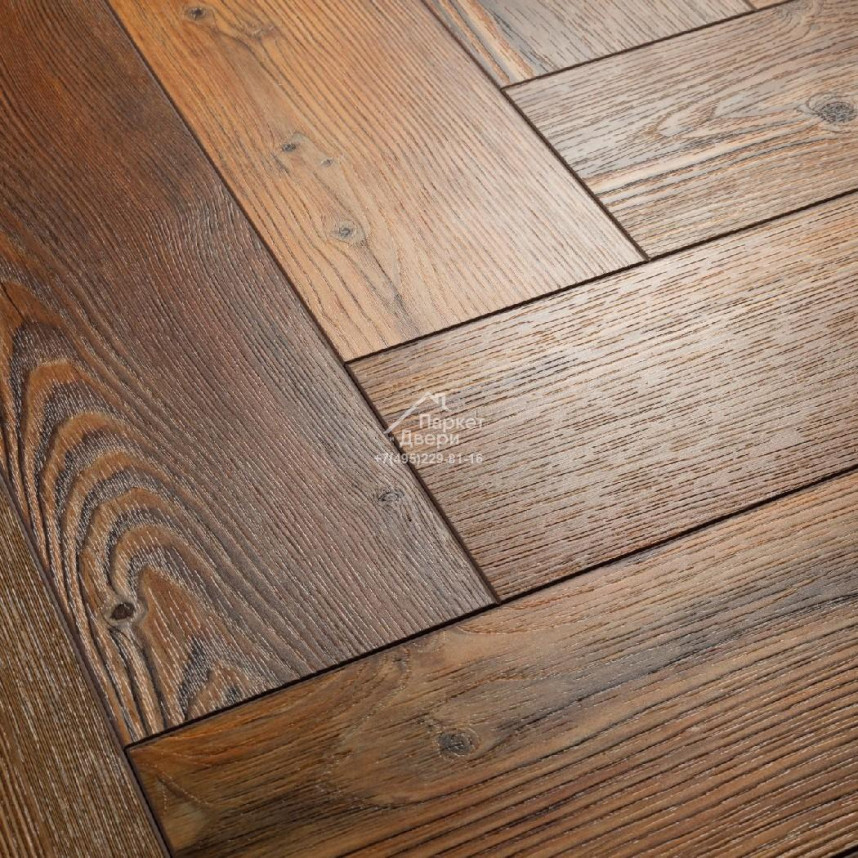 Виниловый пол Aquafloor Space Parquet Light AF4518PQL 610x122x4,5-1