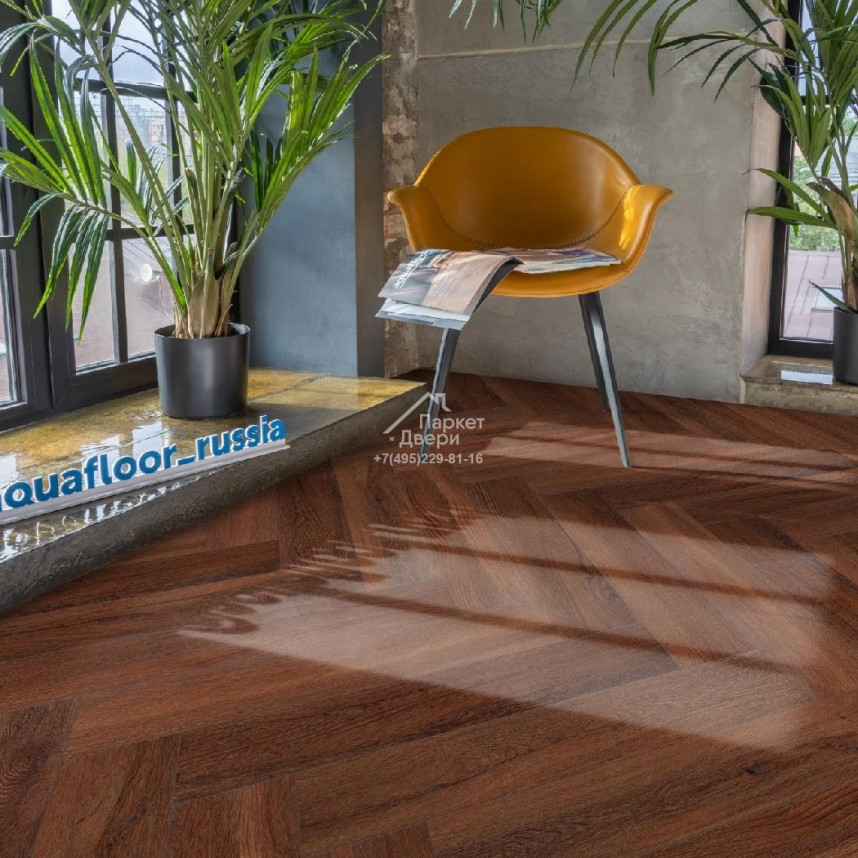 Виниловый пол Aquafloor Space Parquet Light AF4519PQL 610x122x4,5-2