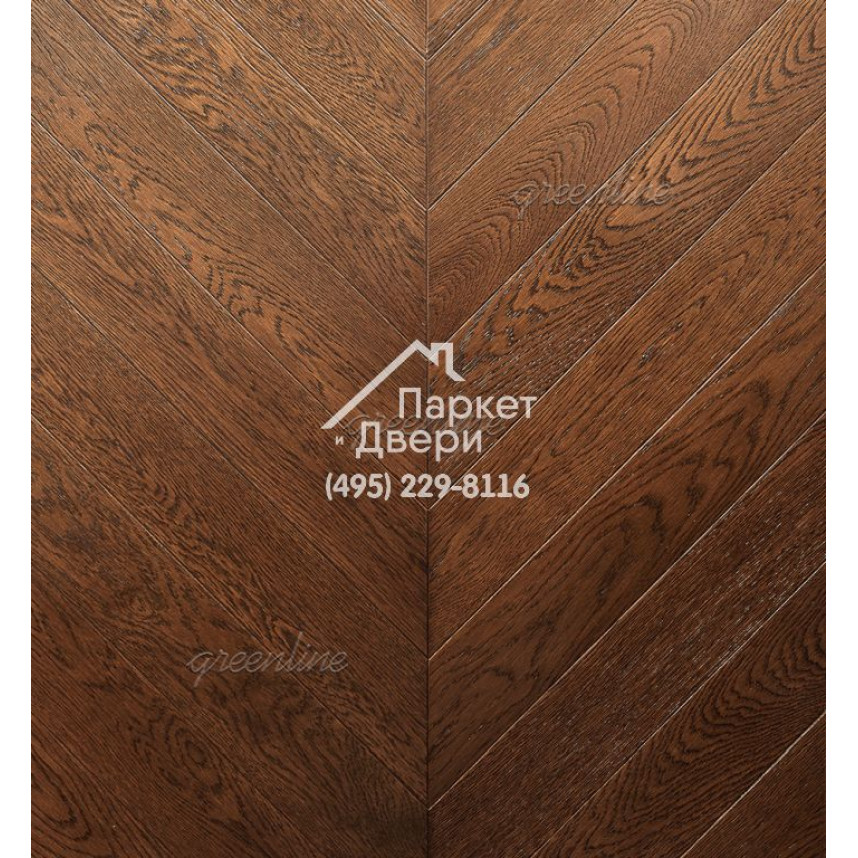 Паркет Французская ёлка Greenline Deluxe 130 леон
