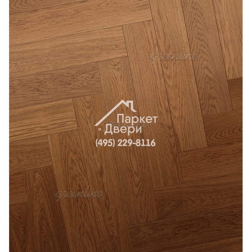 Паркет Английская ёлка Greenline Deluxe 125 севилья
