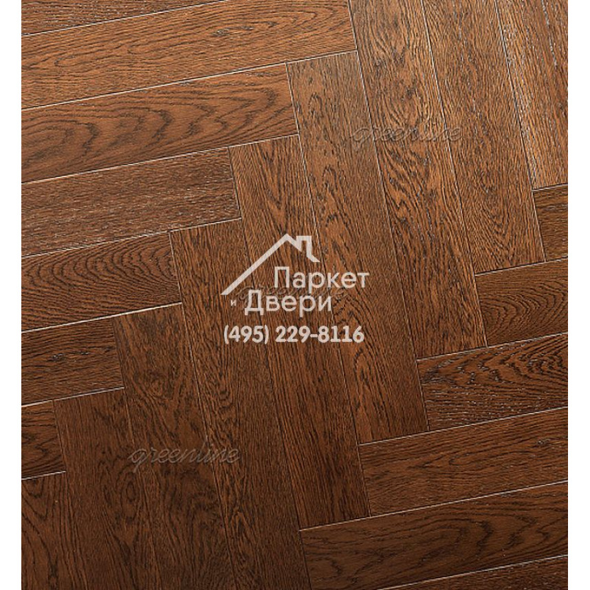 Паркет Английская ёлка Greenline Deluxe 130 леон-1
