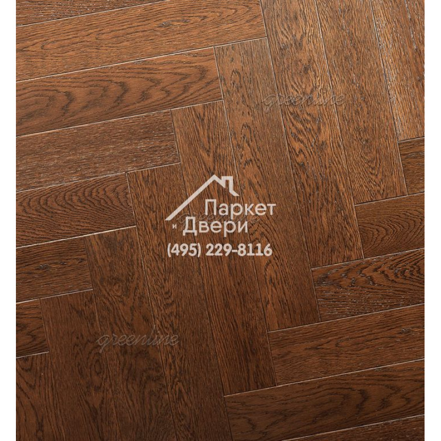 Паркет Английская ёлка Greenline Deluxe 130 леон
