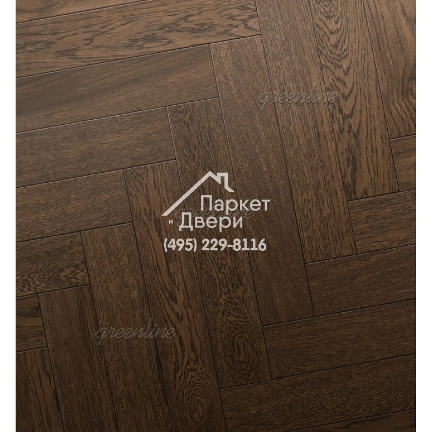 Паркет Английская ёлка Greenline Deluxe 134 кастельон