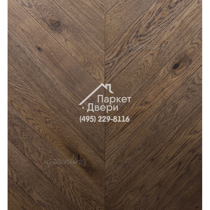 Паркет Французская ёлка Greenline Lux Oil 3018 бархат