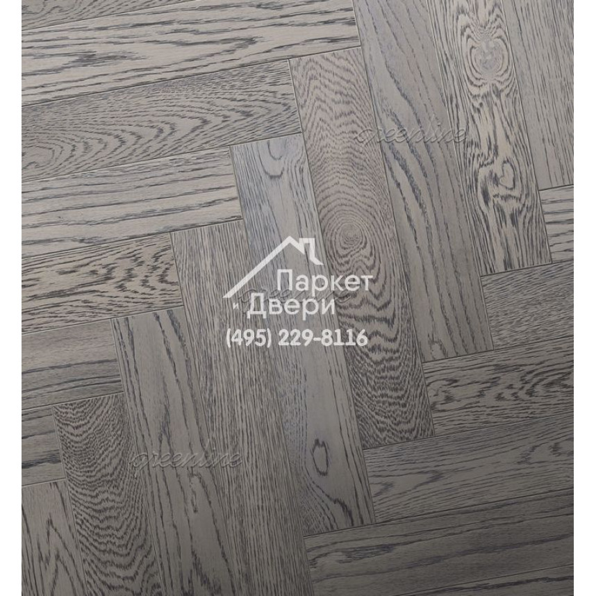 Паркет Английская ёлка Greenline Lux 318 кашир