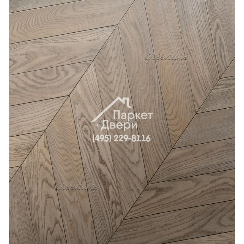 Паркет Французская ёлка Greenline Design 3101 дуб terra-1