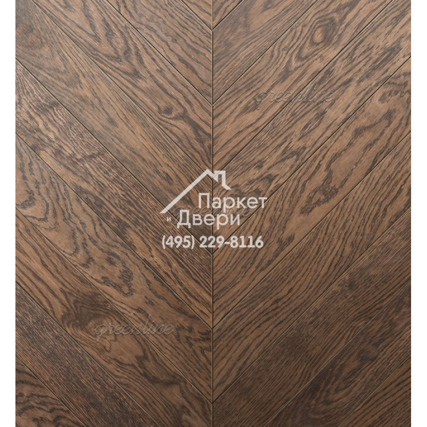 Паркет Французская ёлка Greenline Design 3104 дуб taverna