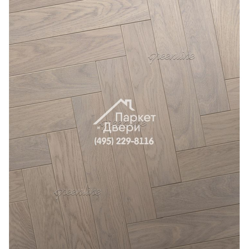Паркет Английская ёлка Greenline Lux Oil 3020 кашемир