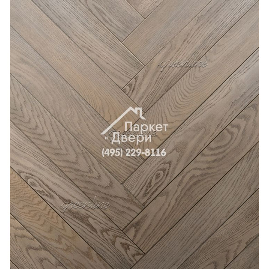 Паркет Английская ёлка Greenline Design 3101 дуб terra-1