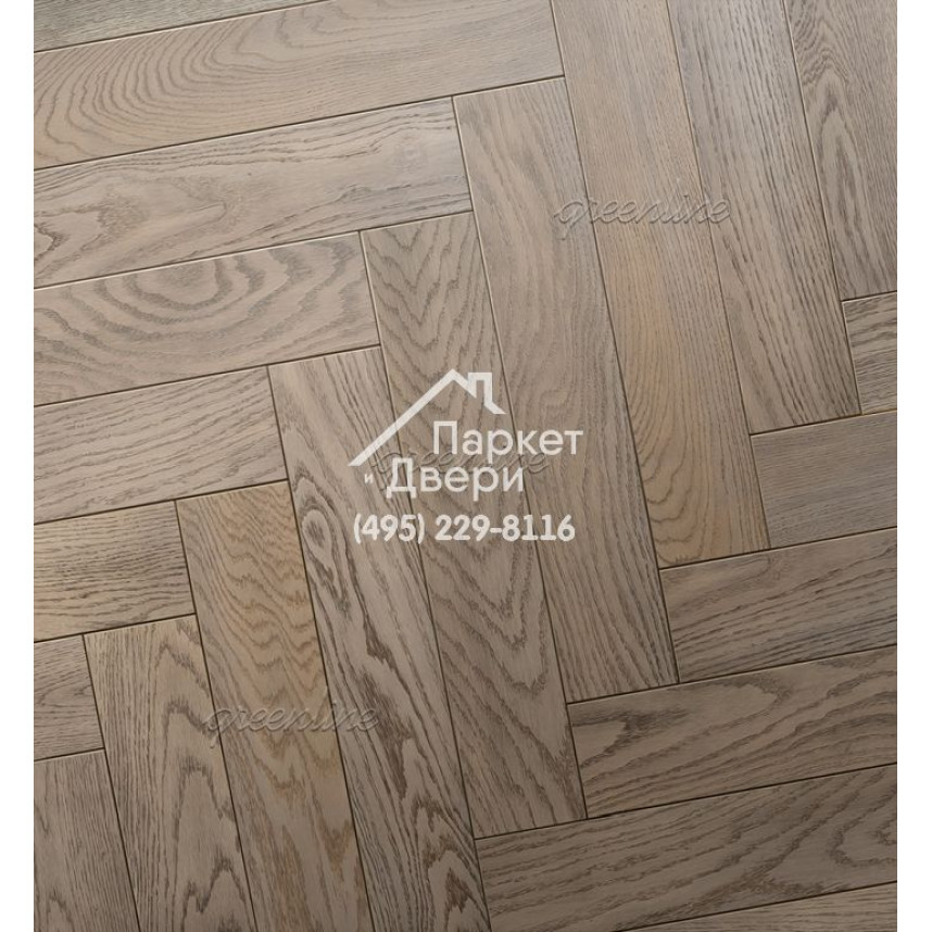 Паркет Английская ёлка Greenline Design 3101 дуб terra