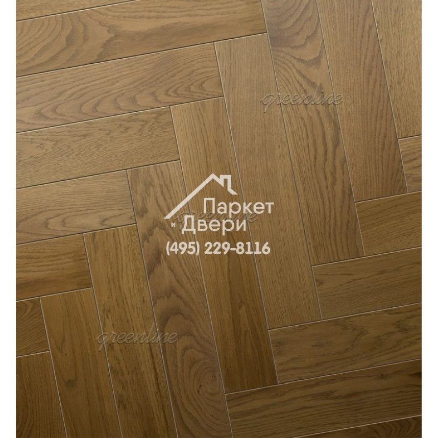 Паркет Английская ёлка Greenline Extra 713 дуб глори