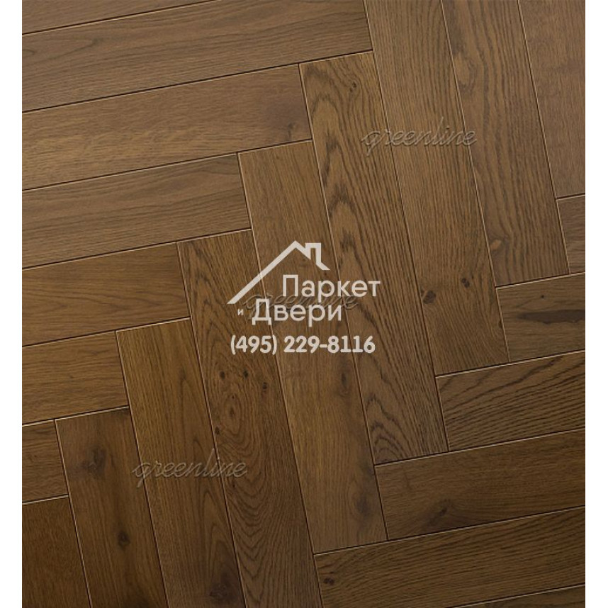 Паркет Английская ёлка Greenline Extra 716 дуб шарм-2