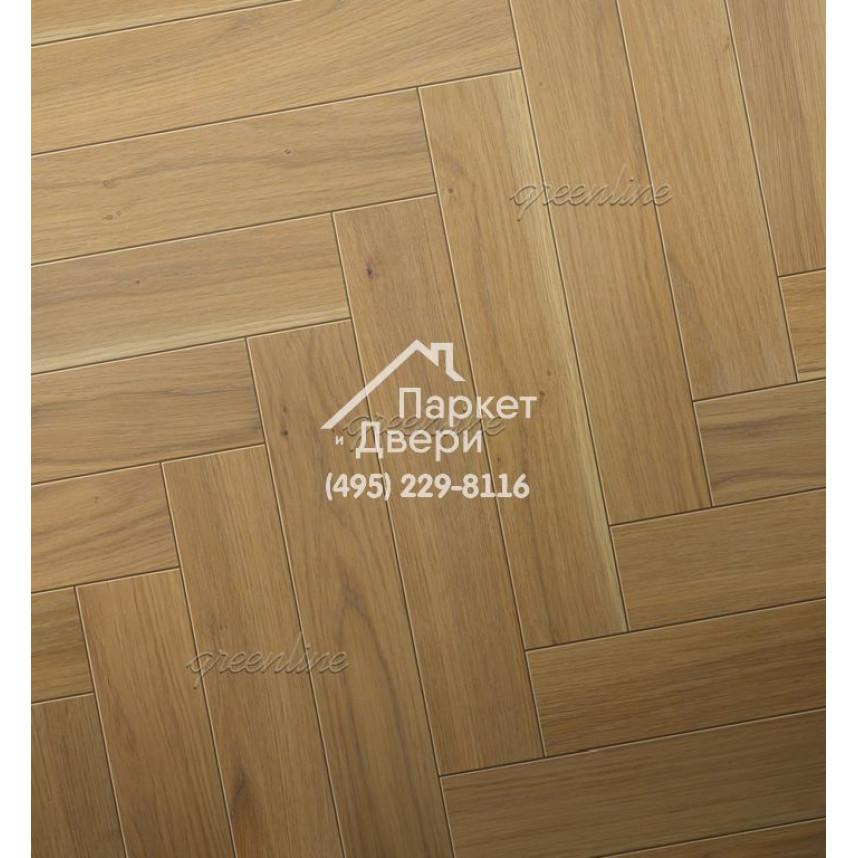 Паркет Английская ёлка Greenline Next 701 дуб бенефит