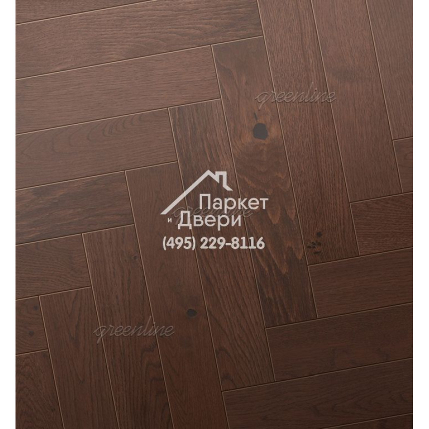 Паркет Английская ёлка Greenline Next 705 дуб магнет
