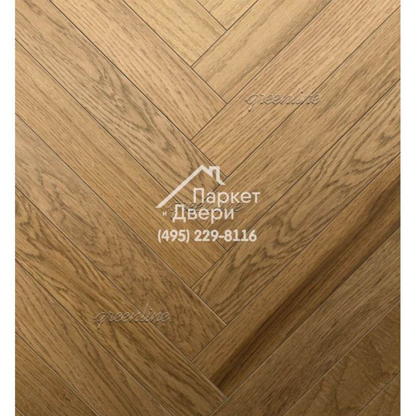 Паркет Английская ёлка Greenline Next 707 дуб гармони-1
