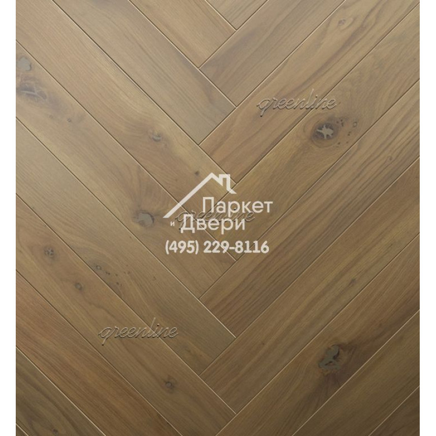 Паркет Английская ёлка Greenline Next 709 дуб карбон-2