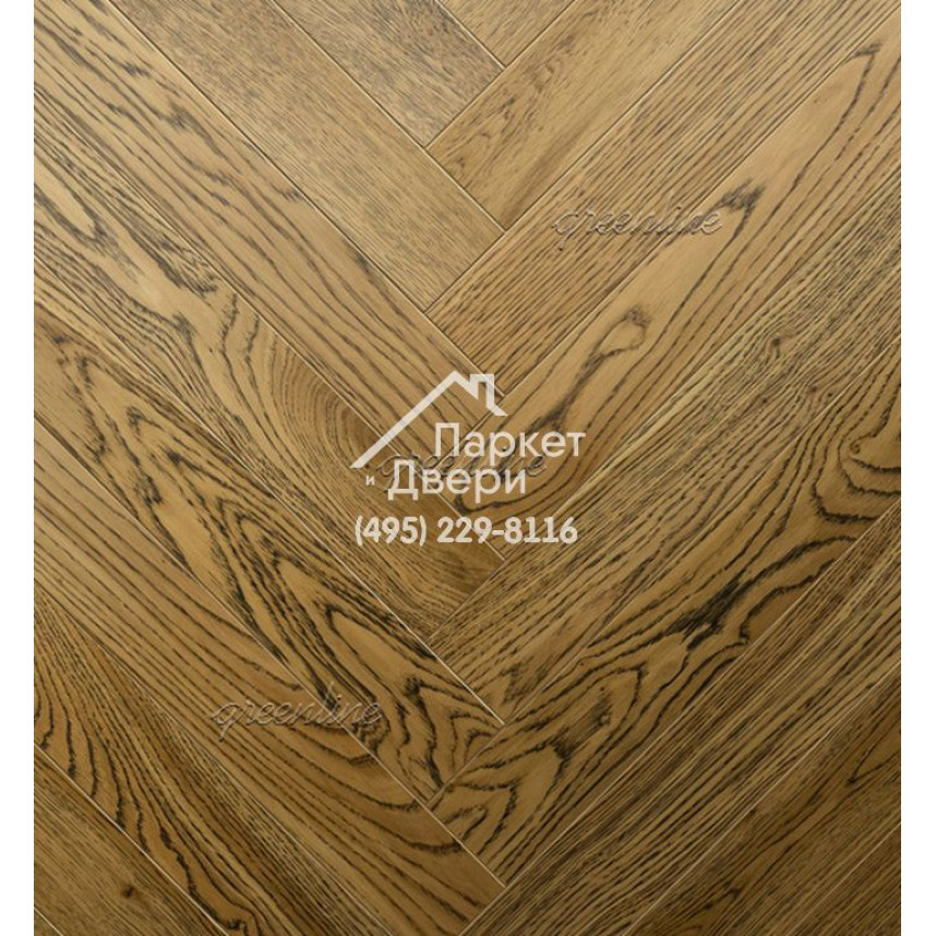 Паркет Английская ёлка Greenline Next 711 дуб брайт-2