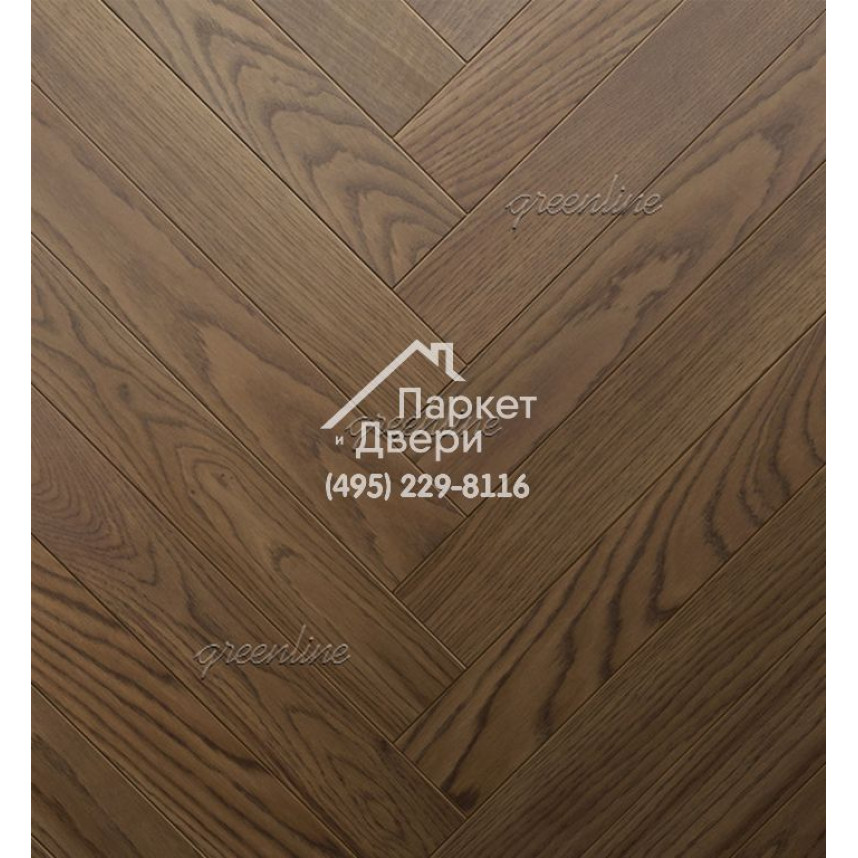 Паркет Английская ёлка Greenline Next 712 дуб хистори-1