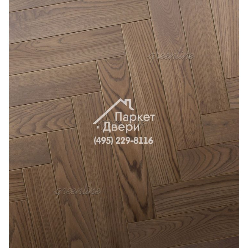 Паркет Английская ёлка Greenline Next 712 дуб хистори