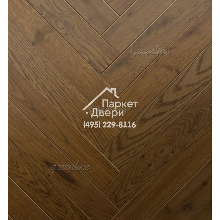 Паркет Английская ёлка Greenline Next 716 дуб шарм-2