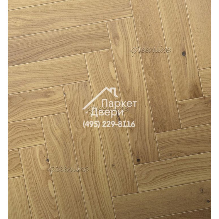 Паркет Английская ёлка Greenline Next 718 дуб сенд-2