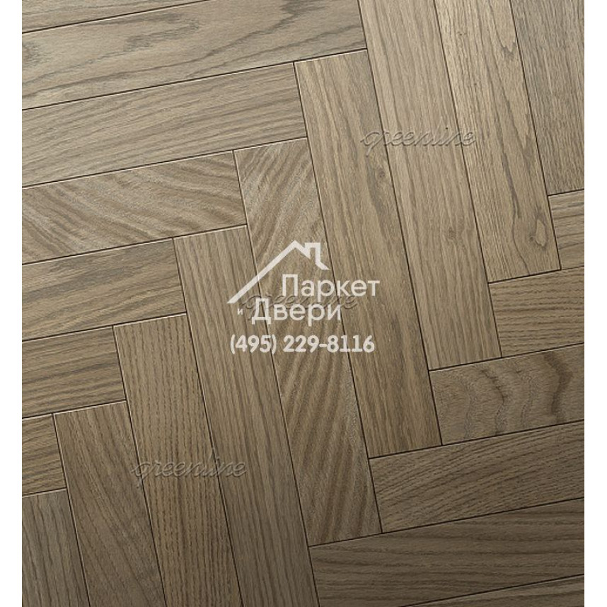 Паркет Английская ёлка Greenline Next 719 дуб грейс-1
