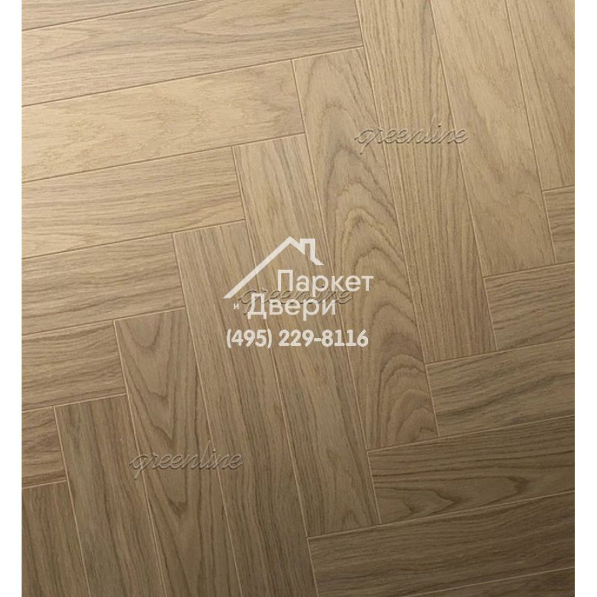 Паркет Английская ёлка Greenline Smart Herringbone 602 дуб фьюжн-1