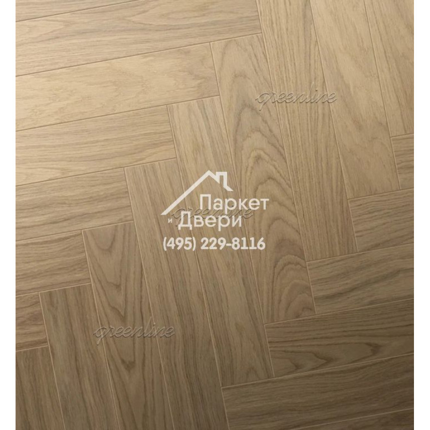 Паркет Английская ёлка Greenline Smart Herringbone 602 дуб фьюжн