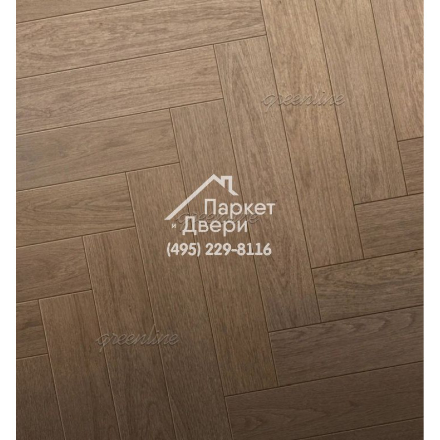 Паркет Английская ёлка Greenline Smart Herringbone 604 дуб оливия