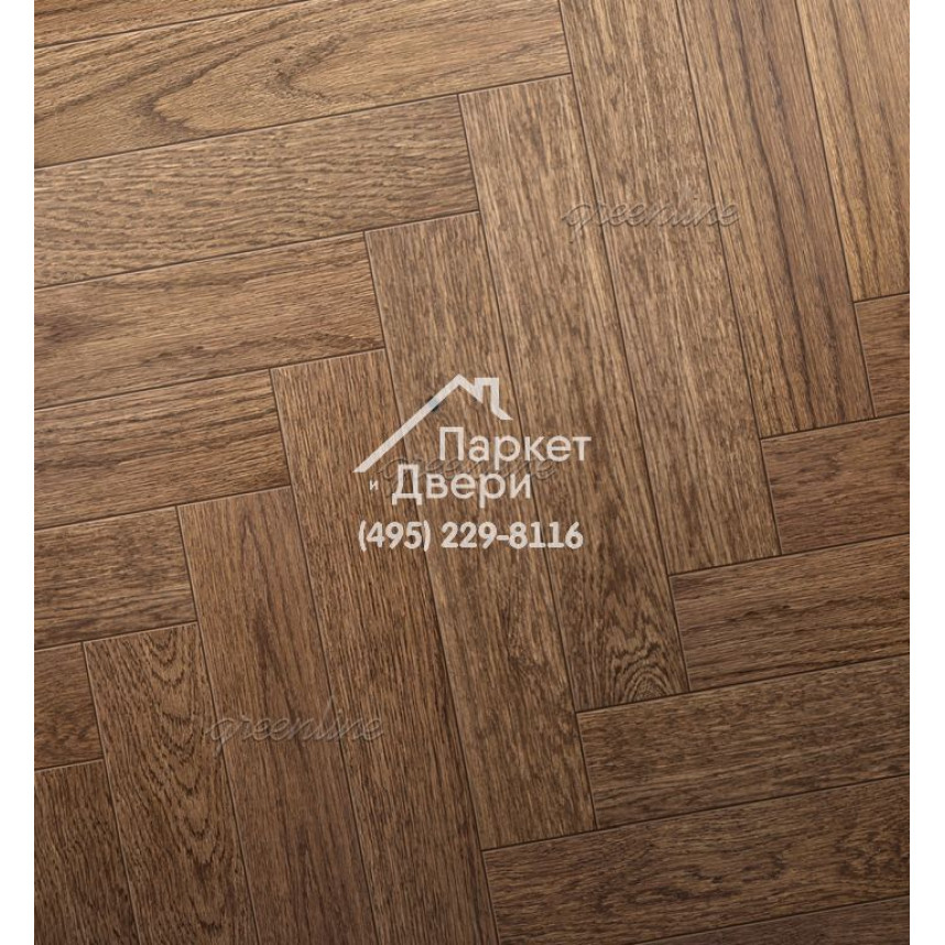 Паркет Английская ёлка Greenline Smart Herringbone 605 дуб бохо