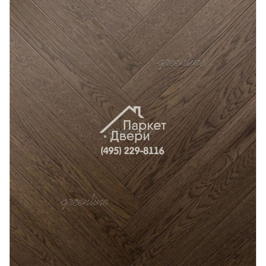 Паркет Английская ёлка Greenline Smart Herringbone 609 дуб вестерн-1