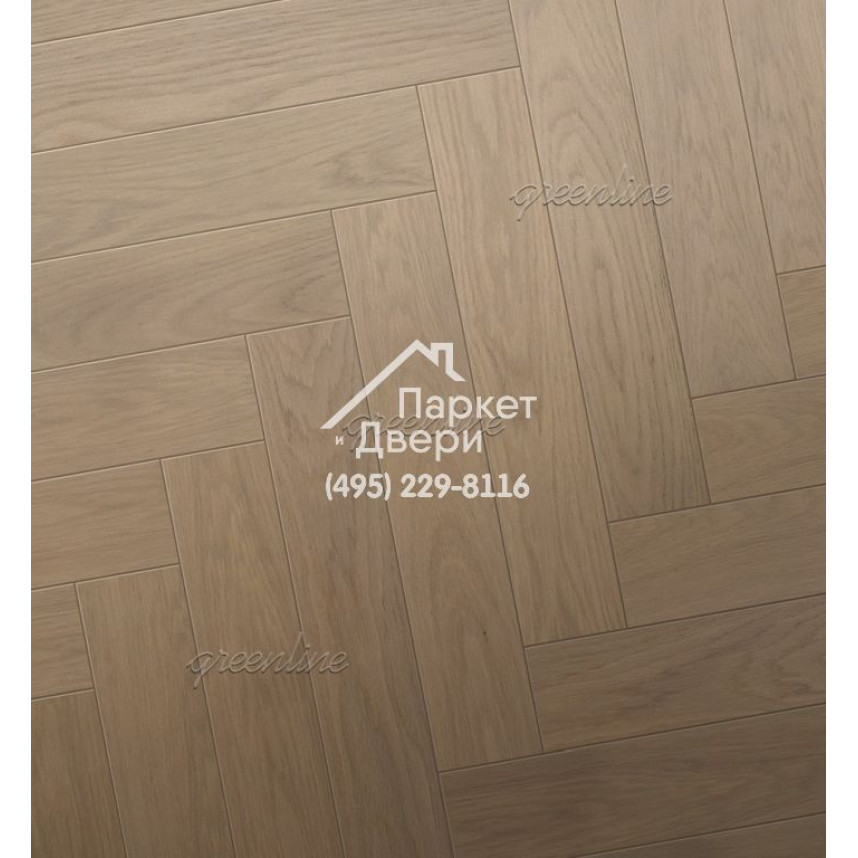 Паркет Английская ёлка Greenline Smart Herringbone 613 дуб соул