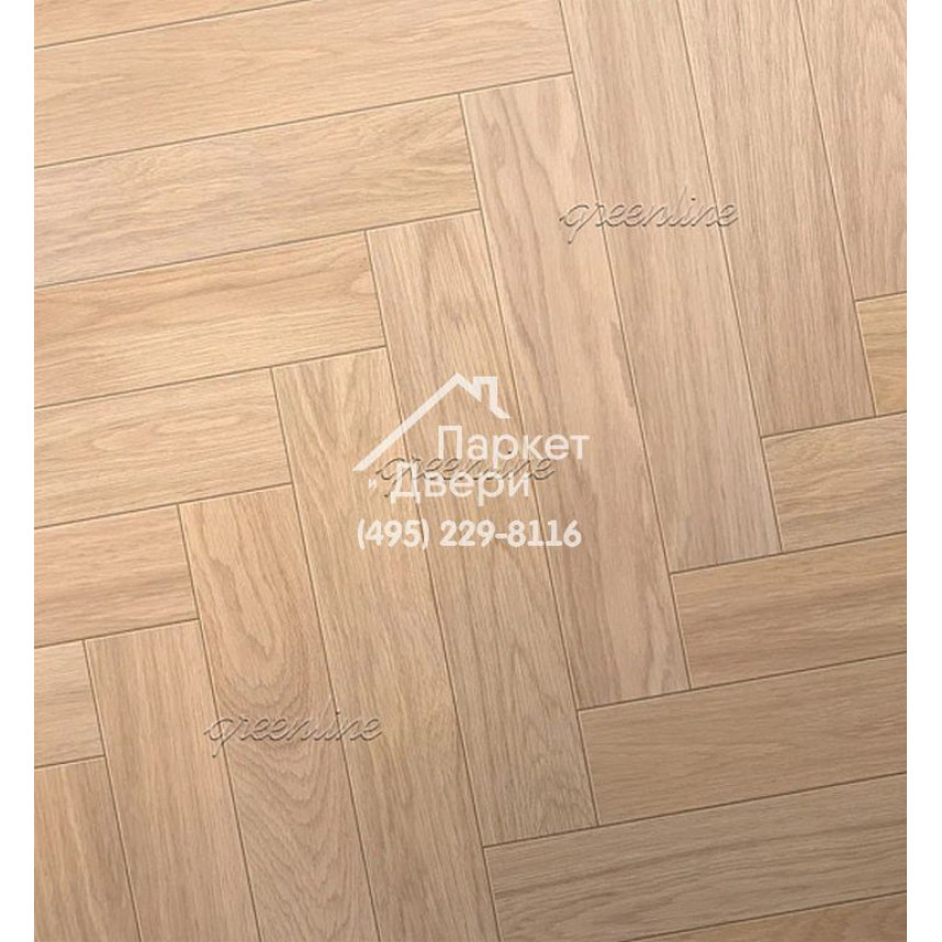 Паркет Английская ёлка Greenline Smart Herringbone 614 дуб латте-2