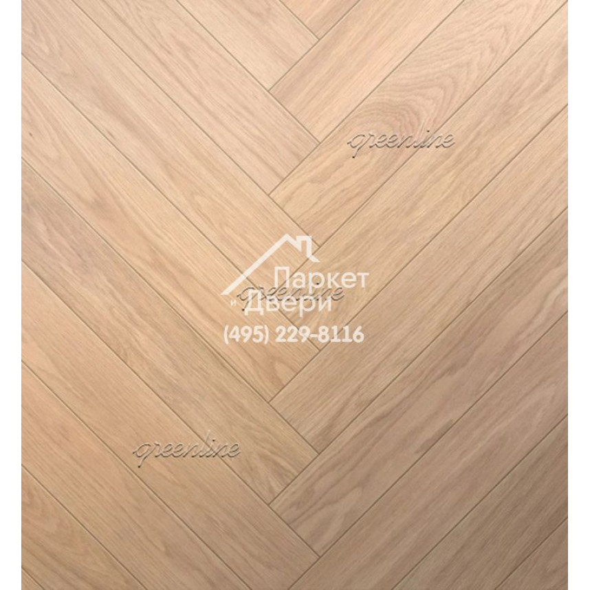 Паркет Английская ёлка Greenline Smart Herringbone 614 дуб латте-1