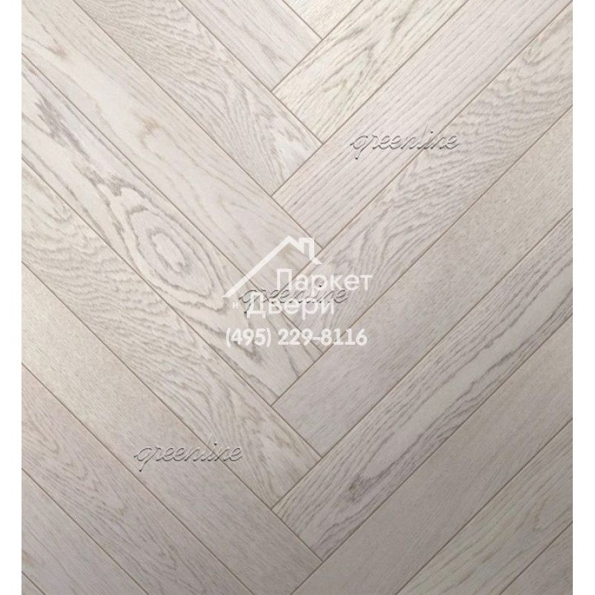 Паркет Английская ёлка Greenline Smart Herringbone 615 дуб ванила-1