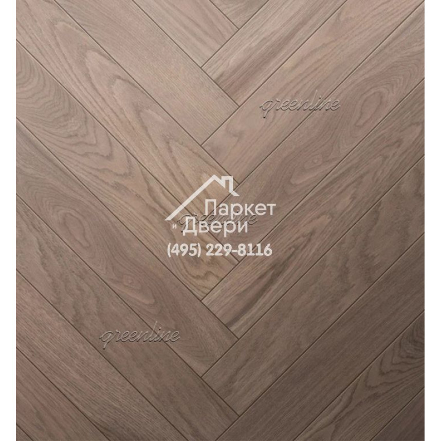 Паркет Английская ёлка Greenline Smart Herringbone 616 дуб капучино-1