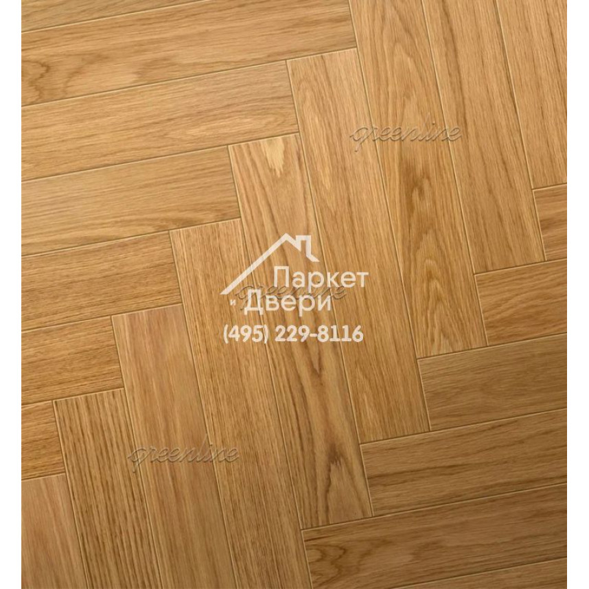 Паркет Английская ёлка Greenline Smart Herringbone 617 дуб айриш