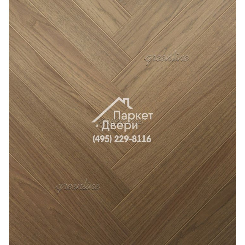 Паркет Английская ёлка Greenline Ultima 801 дуб спейс-1