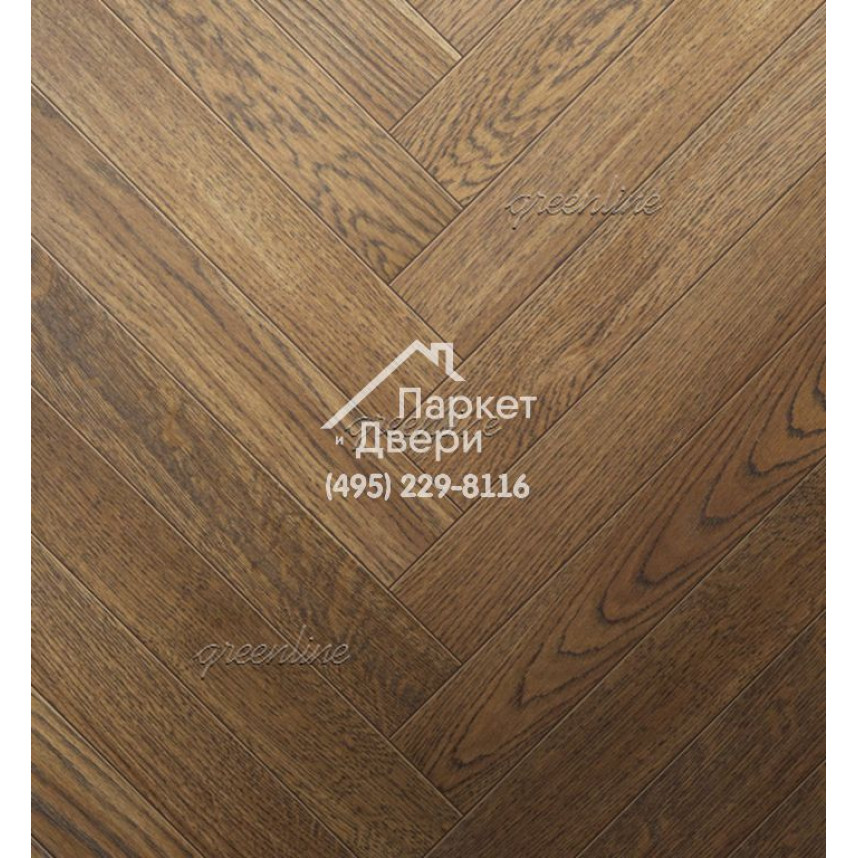Паркет Английская ёлка Greenline Ultima 802 дуб атлантик-1